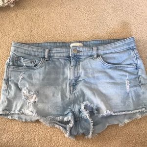 Light wash Jean Shorts